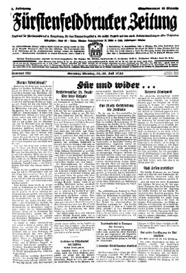 Fürstenfeldbrucker Zeitung Montag 25. Juli 1932