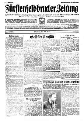 Fürstenfeldbrucker Zeitung Tuesday 26. July 1932