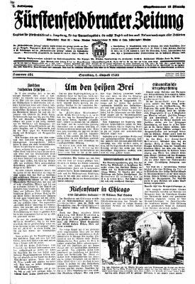 Fürstenfeldbrucker Zeitung Samstag 6. August 1932