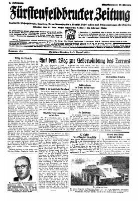 Fürstenfeldbrucker Zeitung Sonntag 7. August 1932