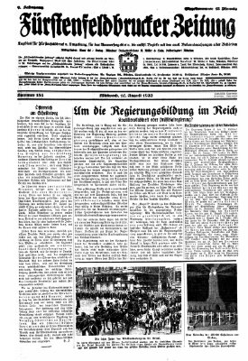 Fürstenfeldbrucker Zeitung Mittwoch 10. August 1932