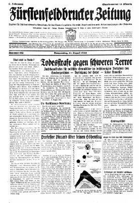 Fürstenfeldbrucker Zeitung Donnerstag 11. August 1932