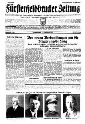 Fürstenfeldbrucker Zeitung Donnerstag 18. August 1932