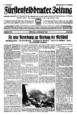 Fürstenfeldbrucker Zeitung Mittwoch 7. September 1932