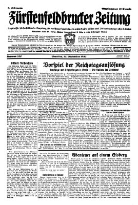 Fürstenfeldbrucker Zeitung Saturday 10. September 1932
