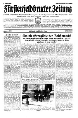 Fürstenfeldbrucker Zeitung Mittwoch 12. Oktober 1932