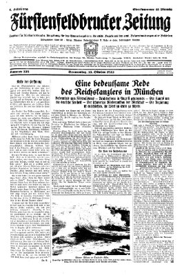 Fürstenfeldbrucker Zeitung Donnerstag 13. Oktober 1932