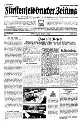 Fürstenfeldbrucker Zeitung Mittwoch 19. Oktober 1932