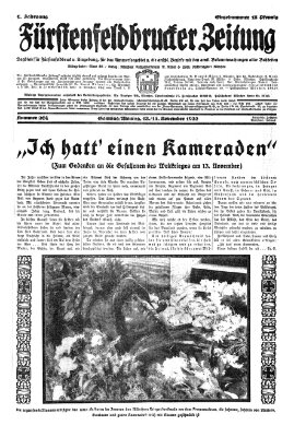 Fürstenfeldbrucker Zeitung Sonntag 13. November 1932