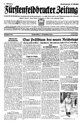 Fürstenfeldbrucker Zeitung Donnerstag 8. Dezember 1932