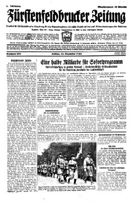 Fürstenfeldbrucker Zeitung Freitag 23. Dezember 1932