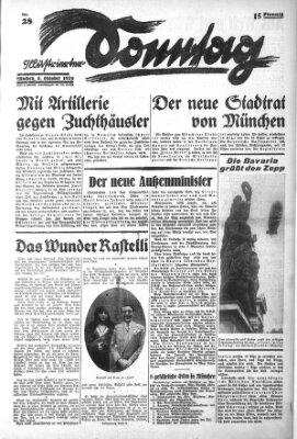 Illustrierter Sonntag (Der gerade Weg) Sonntag 6. Oktober 1929