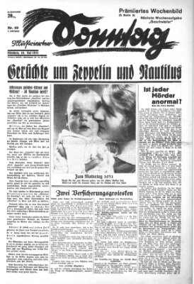 Illustrierter Sonntag (Der gerade Weg) Sonntag 10. Mai 1931