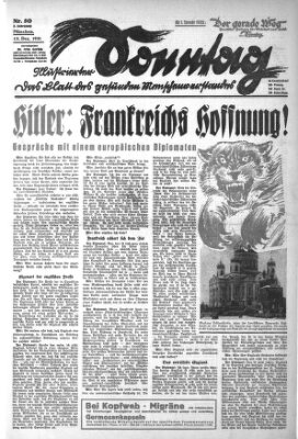 Illustrierter Sonntag (Der gerade Weg) Sonntag 13. Dezember 1931