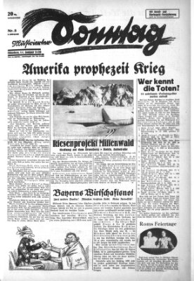 Illustrierter Sonntag (Der gerade Weg) Sonntag 12. Januar 1930