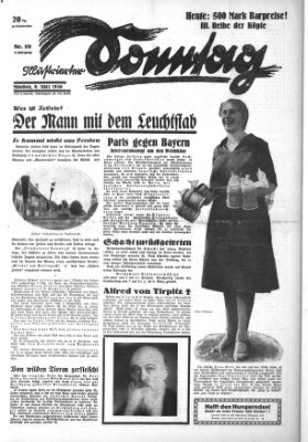 Illustrierter Sonntag (Der gerade Weg) Sonntag 9. März 1930