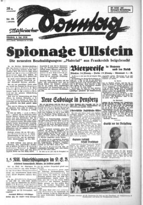 Illustrierter Sonntag (Der gerade Weg) Sonntag 4. Mai 1930