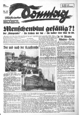 Illustrierter Sonntag (Der gerade Weg) Sonntag 26. Oktober 1930