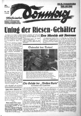 Illustrierter Sonntag (Der gerade Weg) Sonntag 2. November 1930