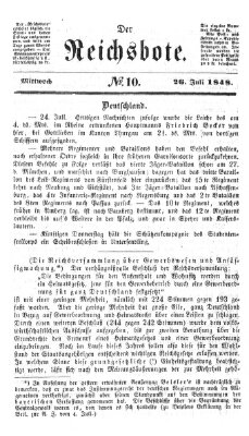 Der Reichsbote Mittwoch 26. Juli 1848