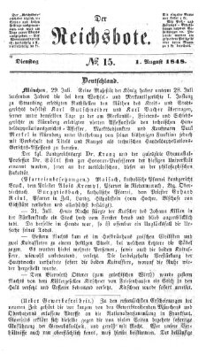 Der Reichsbote Dienstag 1. August 1848