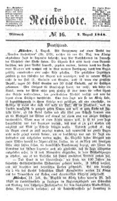 Der Reichsbote Mittwoch 2. August 1848