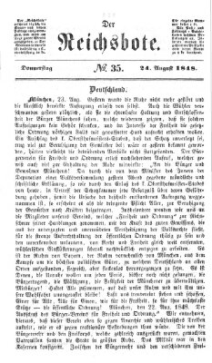 Der Reichsbote Donnerstag 24. August 1848