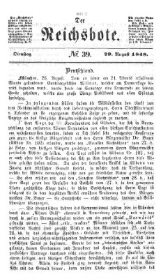 Der Reichsbote Dienstag 29. August 1848