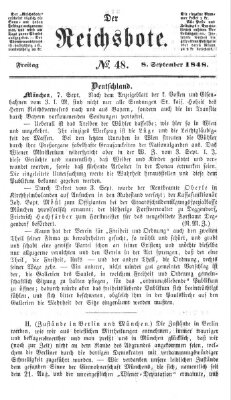 Der Reichsbote Freitag 8. September 1848