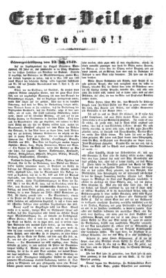 Gradaus mein deutsches Volk!! (Allerneueste Nachrichten oder Münchener Neuigkeits-Kourier) Freitag 22. Juni 1849