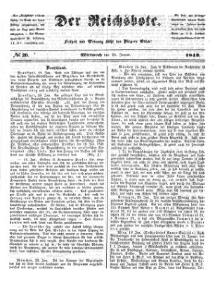 Der Reichsbote Mittwoch 24. Januar 1849