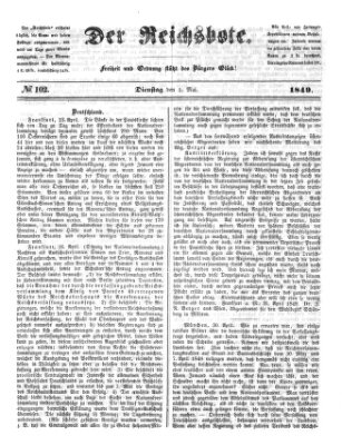 Der Reichsbote Dienstag 1. Mai 1849