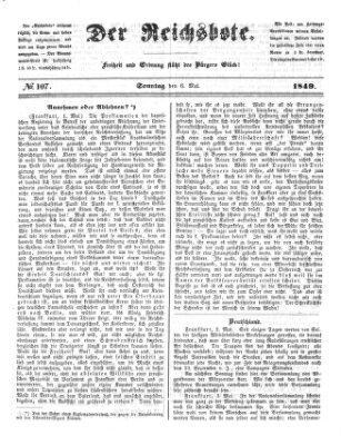 Der Reichsbote Sonntag 6. Mai 1849