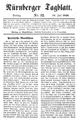 Nürnberger Tagblatt Freitag 14. Juli 1848