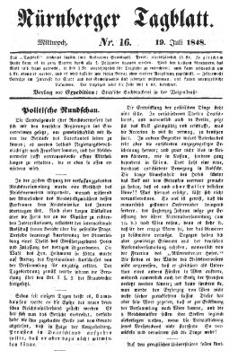 Nürnberger Tagblatt Mittwoch 19. Juli 1848