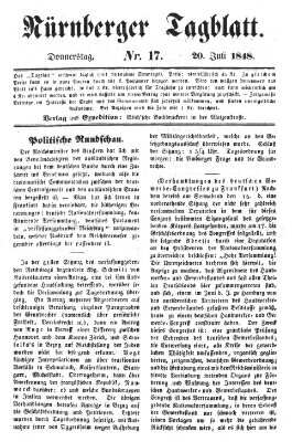 Nürnberger Tagblatt Donnerstag 20. Juli 1848