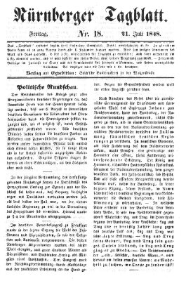 Nürnberger Tagblatt Freitag 21. Juli 1848