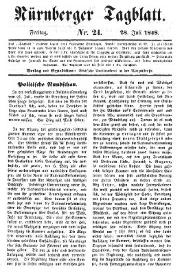 Nürnberger Tagblatt Freitag 28. Juli 1848