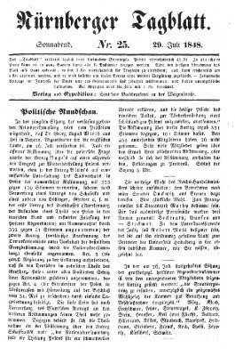 Nürnberger Tagblatt Samstag 29. Juli 1848