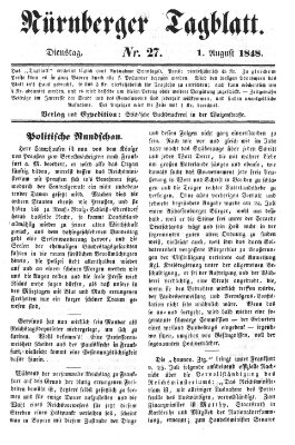 Nürnberger Tagblatt Dienstag 1. August 1848