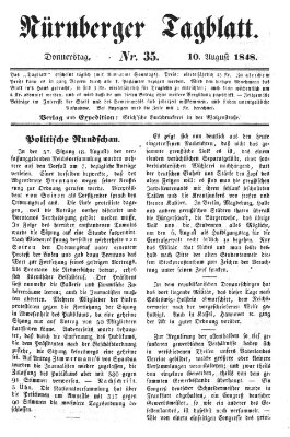 Nürnberger Tagblatt Donnerstag 10. August 1848