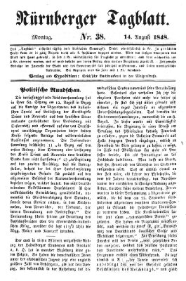 Nürnberger Tagblatt Montag 14. August 1848