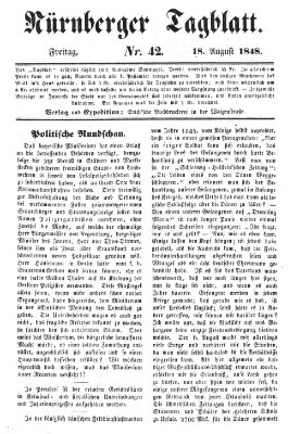 Nürnberger Tagblatt Freitag 18. August 1848