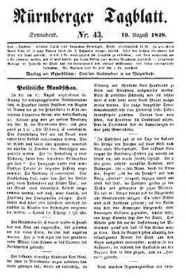 Nürnberger Tagblatt Samstag 19. August 1848