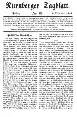 Nürnberger Tagblatt Freitag 8. September 1848