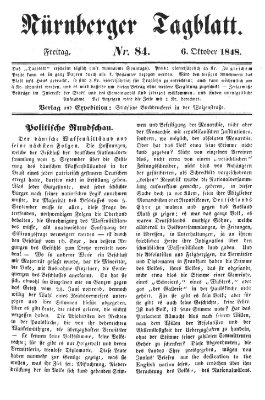 Nürnberger Tagblatt Freitag 6. Oktober 1848