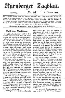 Nürnberger Tagblatt Montag 9. Oktober 1848