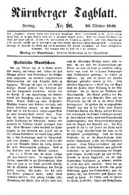 Nürnberger Tagblatt Freitag 20. Oktober 1848