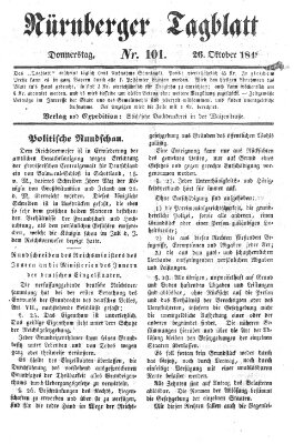 Nürnberger Tagblatt Donnerstag 26. Oktober 1848