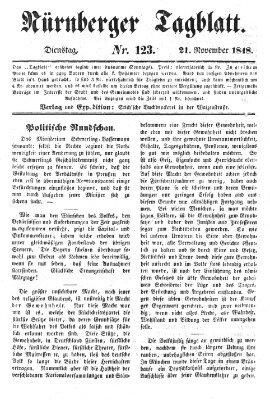 Nürnberger Tagblatt Montag 20. November 1848